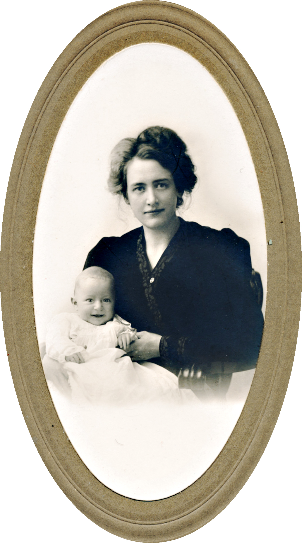 Victoria Heikel med sonen Armas i början av år 1907 i Albany NY State USA